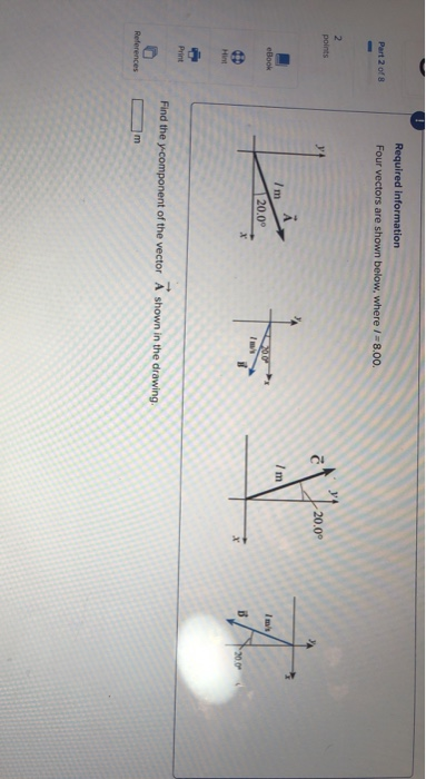 Solved Required information Four vectors are shown below, | Chegg.com