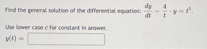 [Solved]: Find the general solution of the differential equ