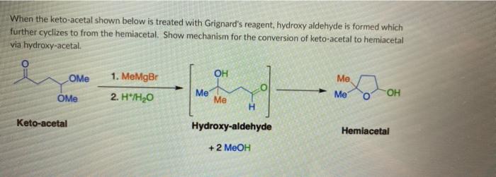 Solved When the keto-acetal shown below is treated with | Chegg.com