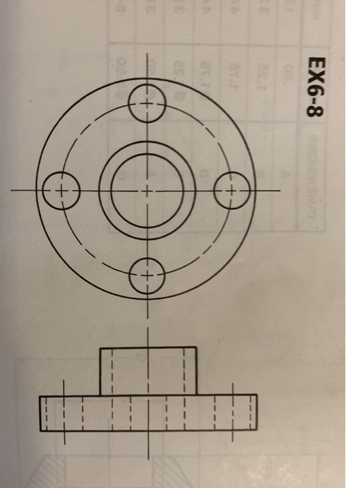 Solved Resketch the given front view. And replace the given | Chegg.com