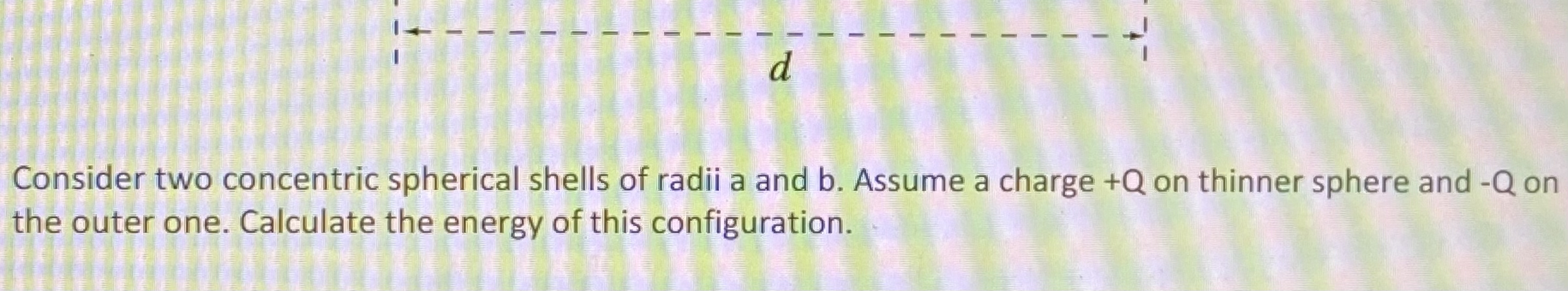 Solved Consider Two Concentric Spherical Shells Of Radii A