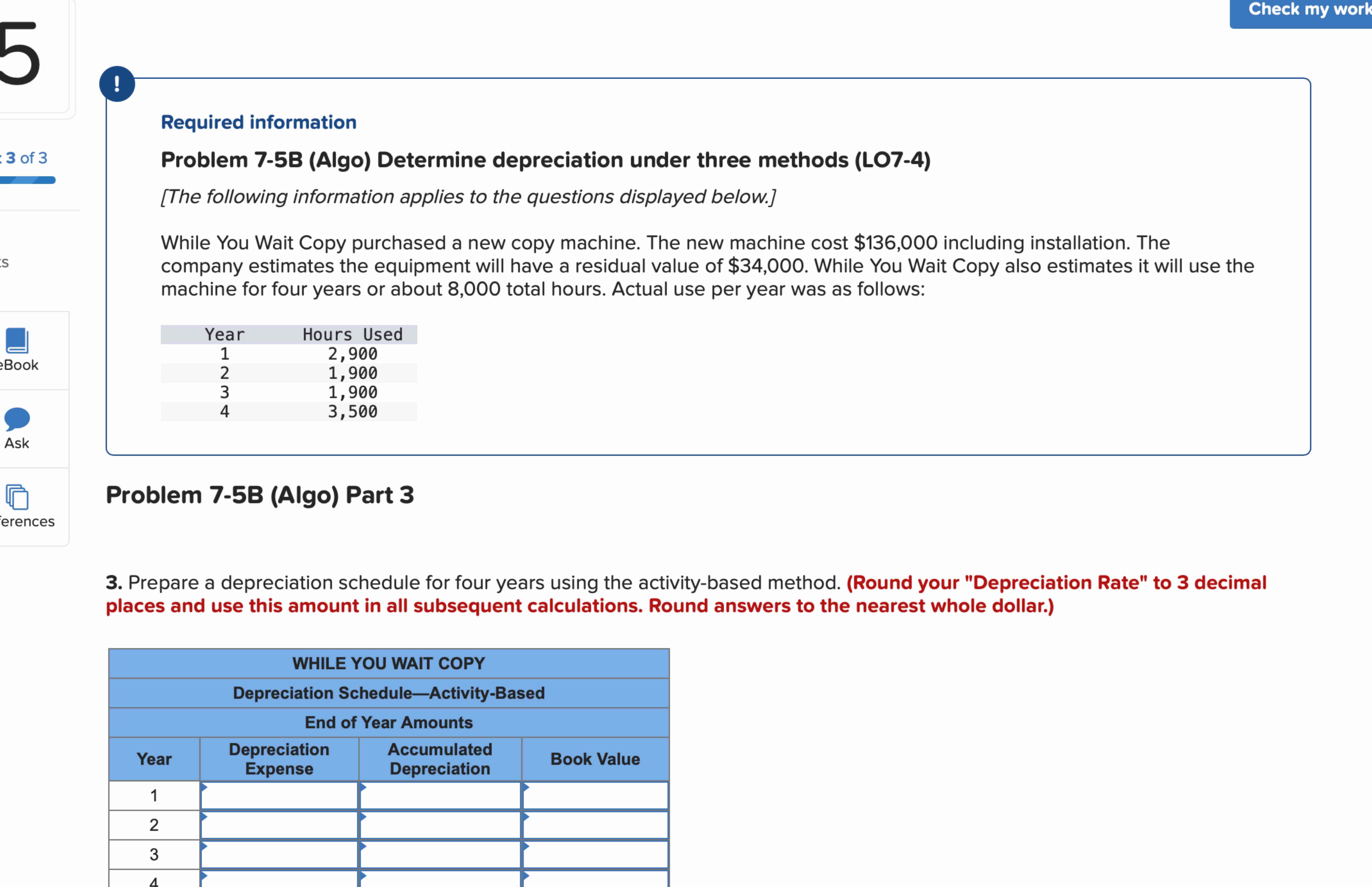 Solved Required information Problem 7-5B (Algo) Determine | Chegg.com