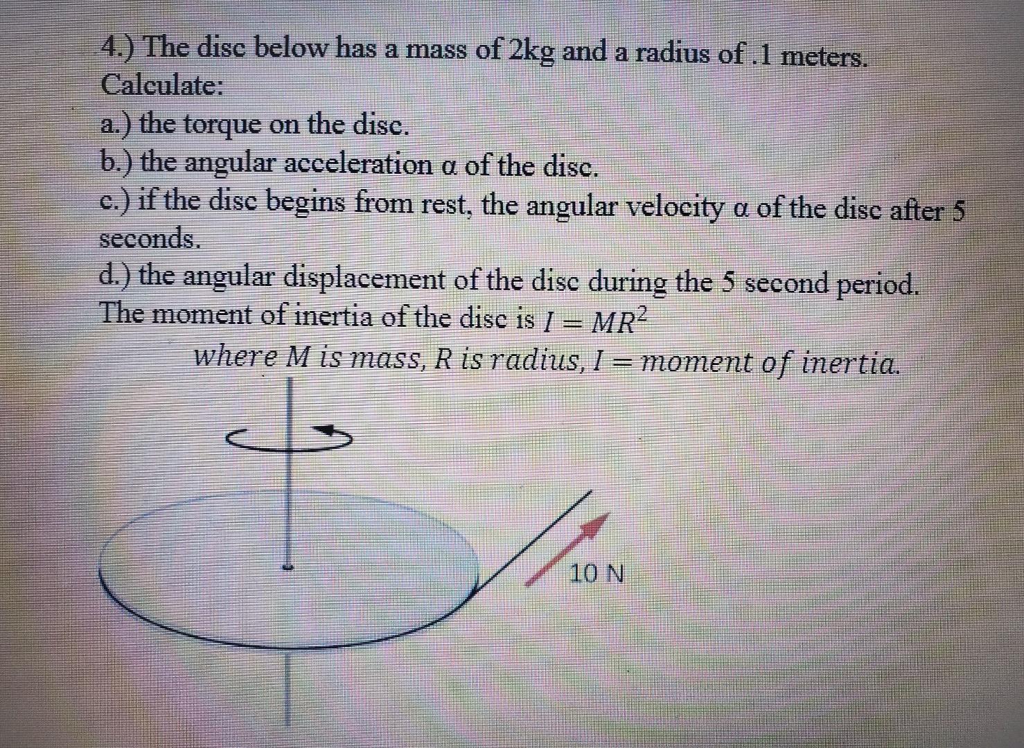 Solved 1.) Calculate the center of mass for the system | Chegg.com