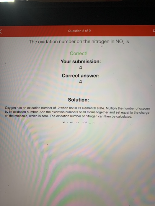 oxidation number of nitrogen in no