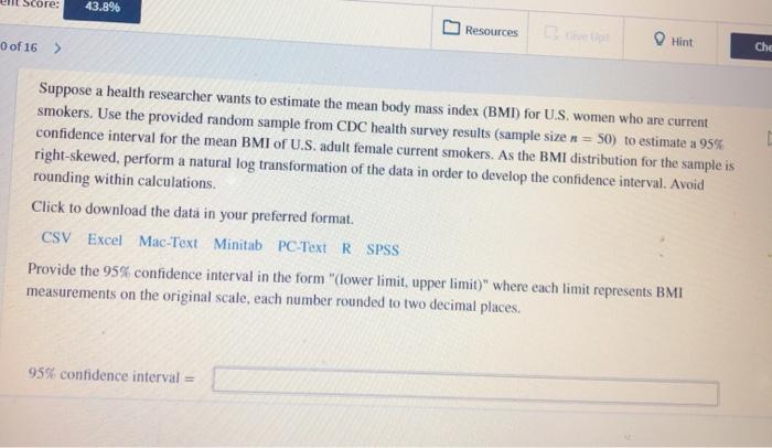 Em Scores 43 8 Resources O Of 16 Hint Chs Suppose Chegg Com