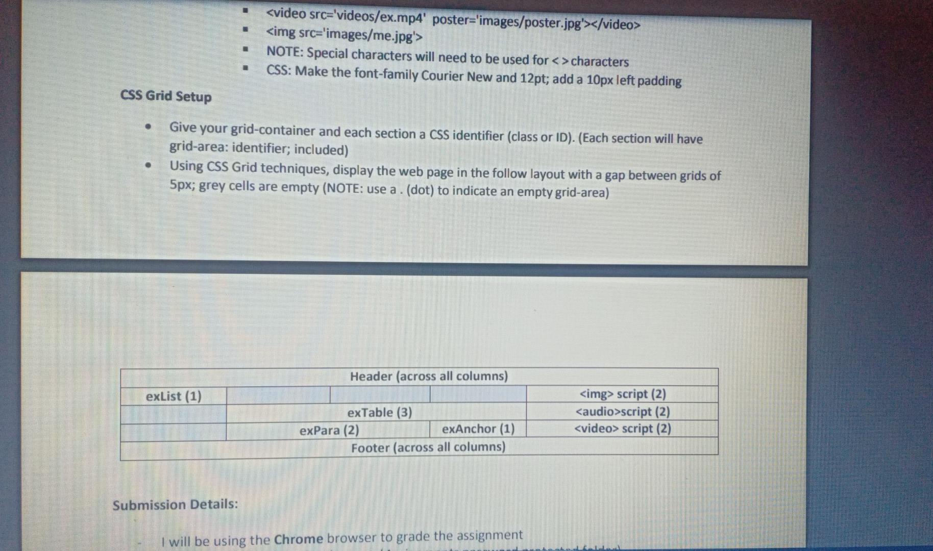 Solved HTML Setup . . Create an HTML File Create a link to a | Chegg.com