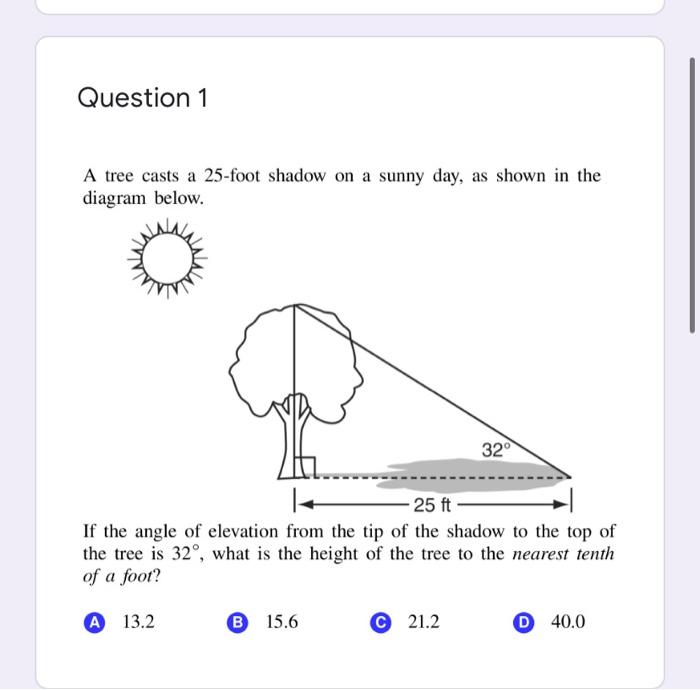 solved-question-1-a-tree-casts-a-25-foot-shadow-on-a-sunny-chegg