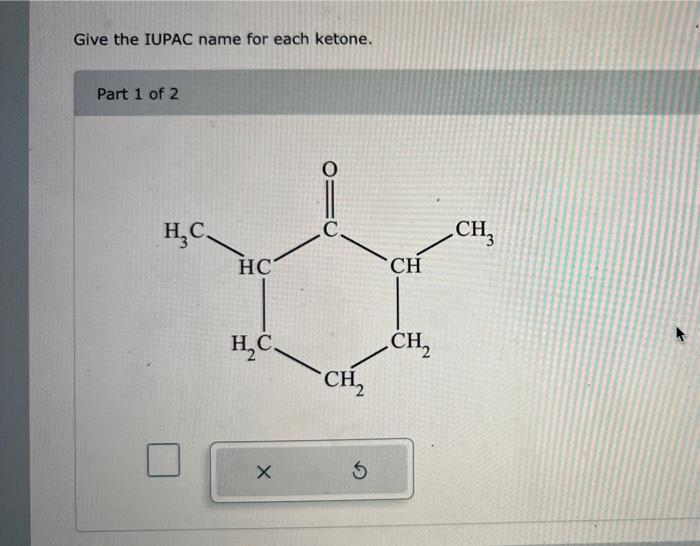 Give the IUPAC name for each ketone.