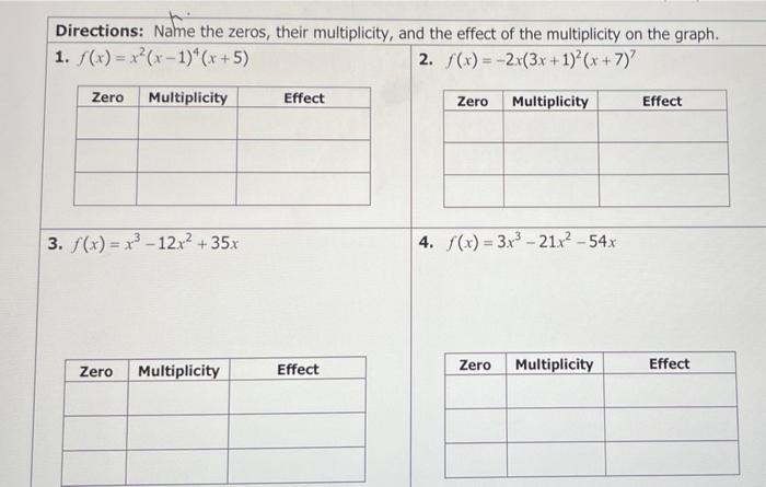 homework 4 zeros and multiplicity