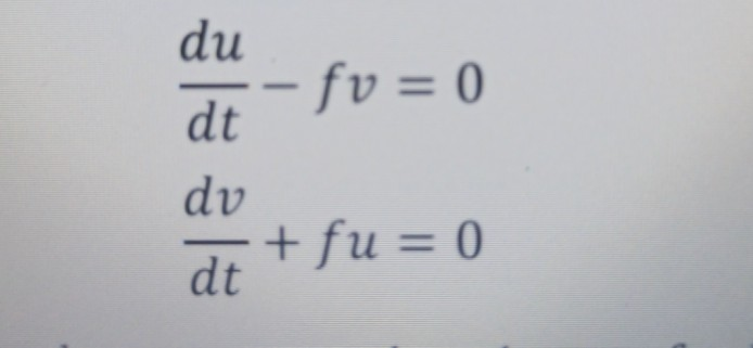 Solved u and v are velocity component, x and y are direction | Chegg.com