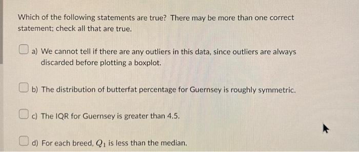 which of the following statements is true quizlet