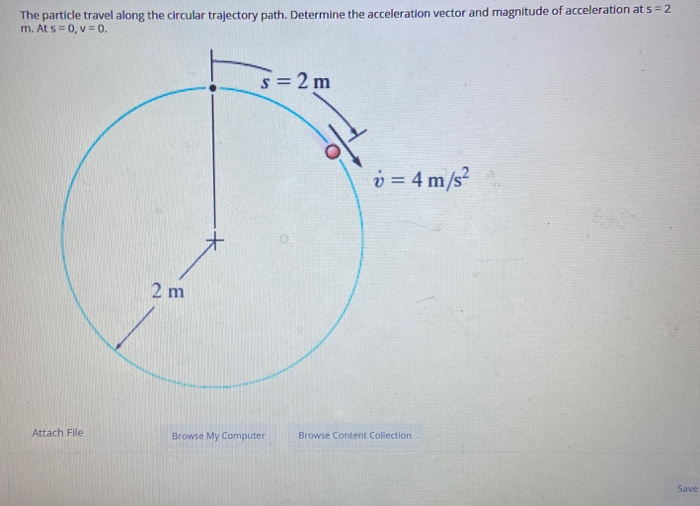 Solved The Particle Travel Along The Circular Trajectory | Chegg.com