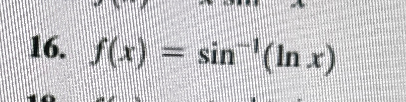 find the derivative of sin(lnx)