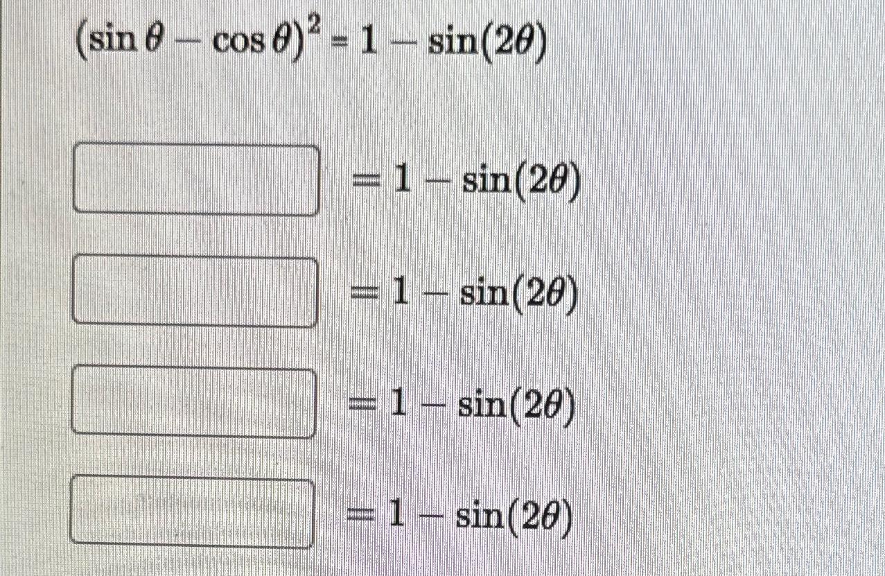 cos 2 theta sin 2 theta 1 sin 2 theta equal to