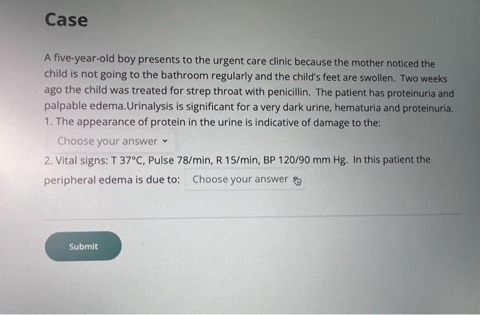 solved-a-five-year-old-boy-presents-to-the-urgent-care-chegg