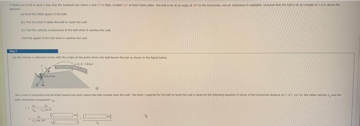 Solved bremed )A home run is hit in such a way that the | Chegg.com