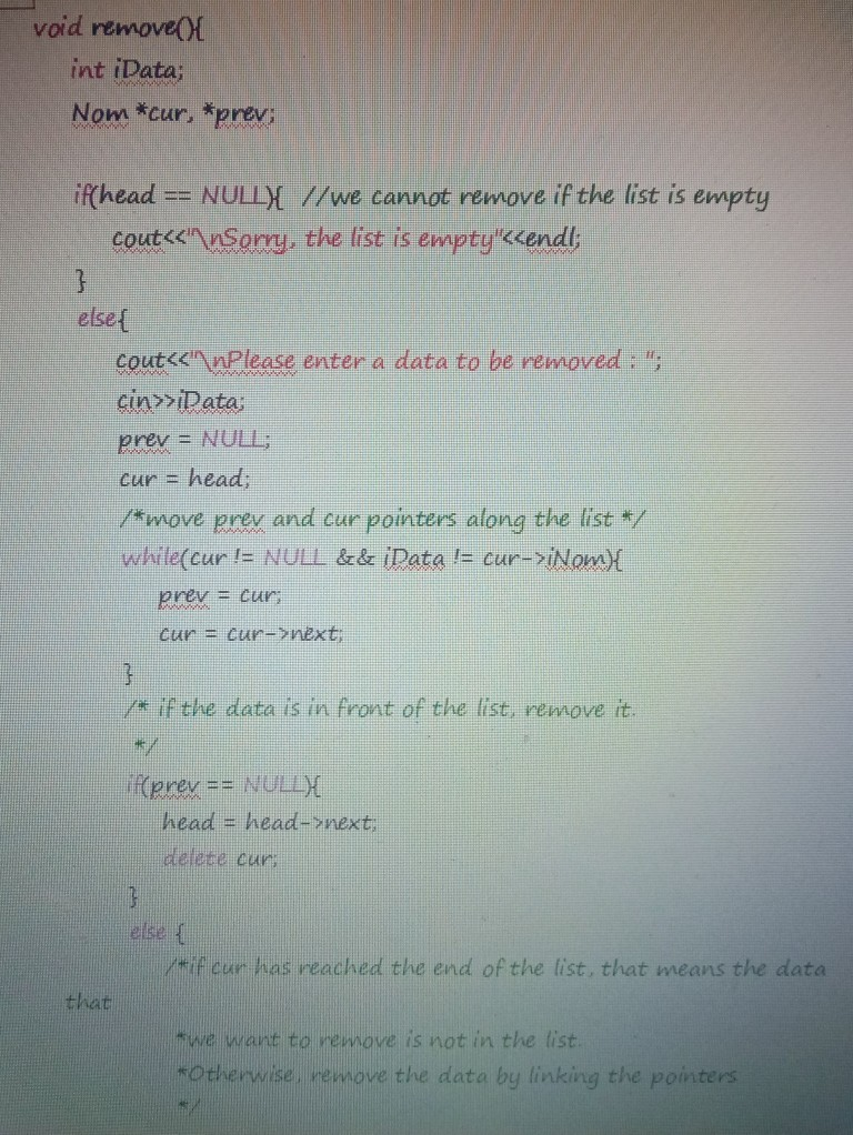Solved 1. Please modify the linked list program provided to | Chegg.com
