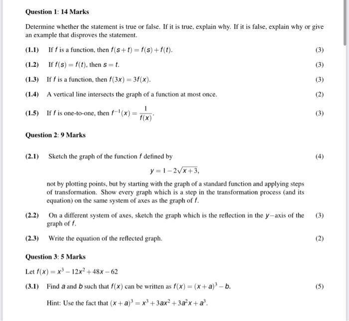 Solved Determine whether the statement is true or false. If | Chegg.com