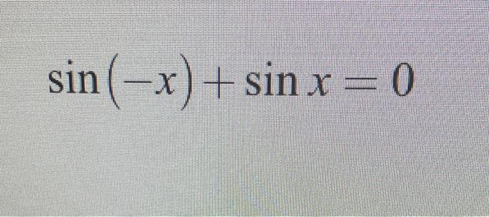 what is the value of sin x 0