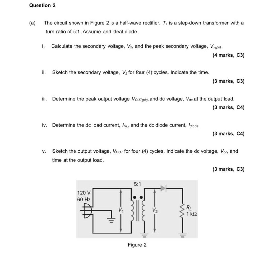 Solved Question 2 (a) The circuit shown in Figure 2 is a | Chegg.com