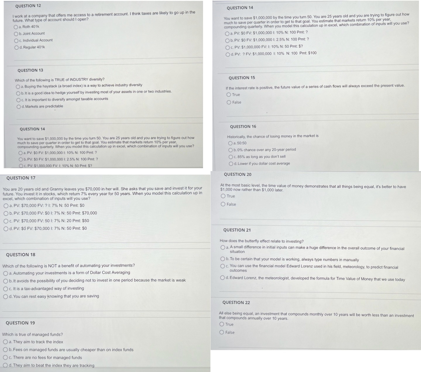 Solved Please answer all questions! Answers only | Chegg.com