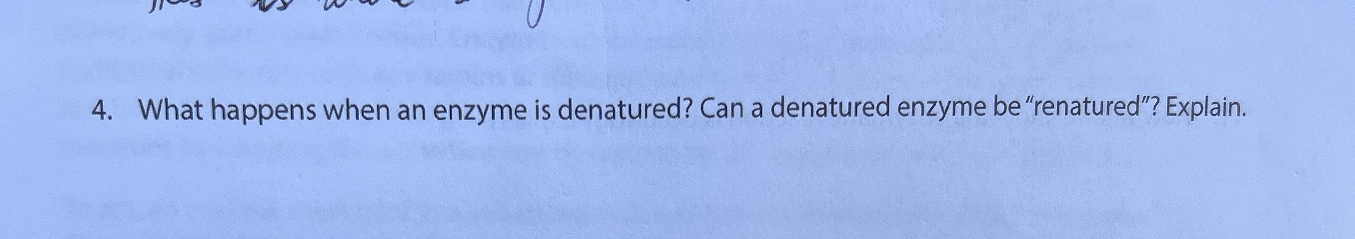 what happens when the active site of an enzyme is denatured