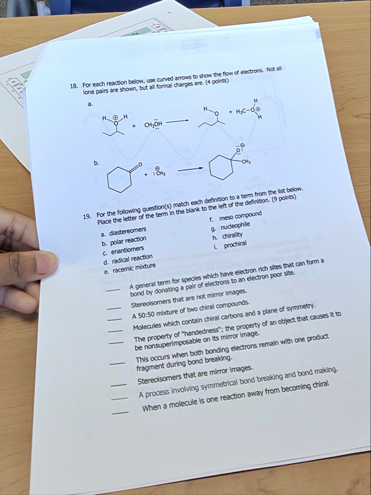 Solved For each reaction below, use curved arrows to show | Chegg.com
