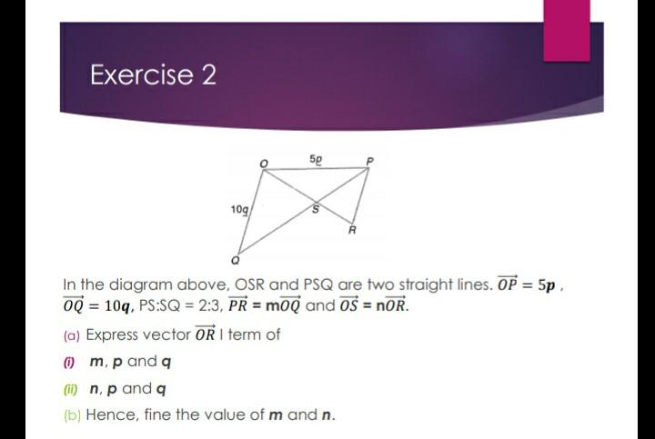 Solved Exercise 1 R In the diagram above, PTR and QSR are | Chegg.com