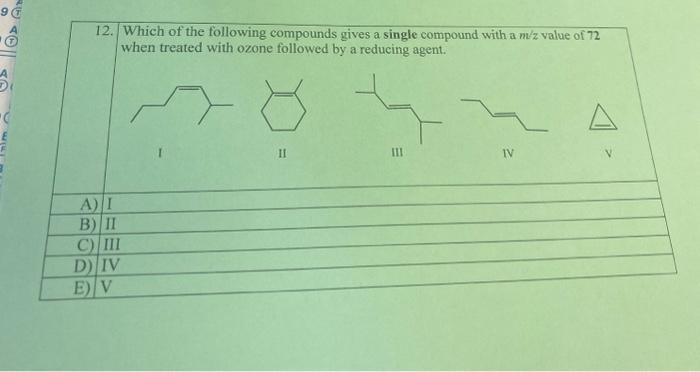 Solved Which of the following compounds gives a single | Chegg.com