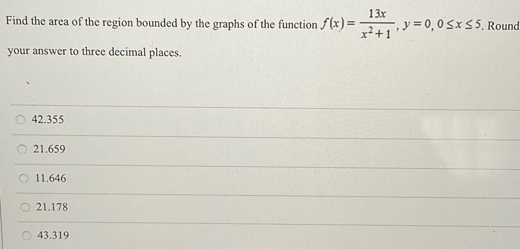 Solved Find the area of the region bounded by the graphs of | Chegg.com