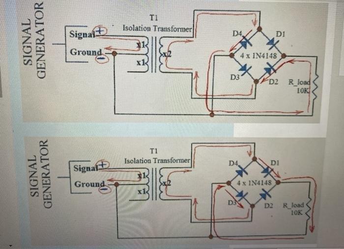 Solved Identify the correct path of current flow when the | Chegg.com