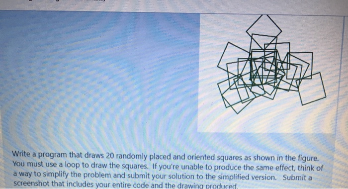 Solved Write a program that draws 20 randomly placed and | Chegg.com