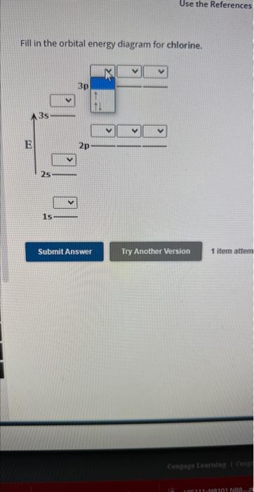 Solved Fill in the orbital energy diagram for | Chegg.com
