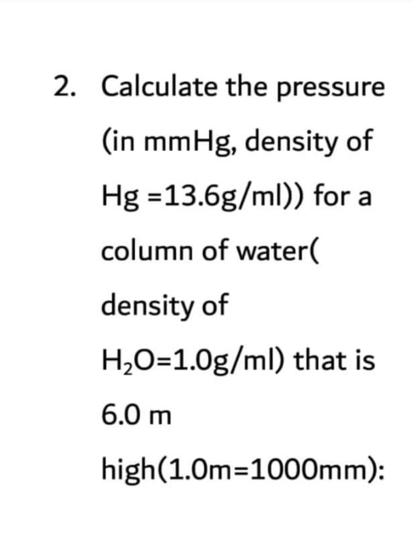 1 mmg hg 2025 to mm h20