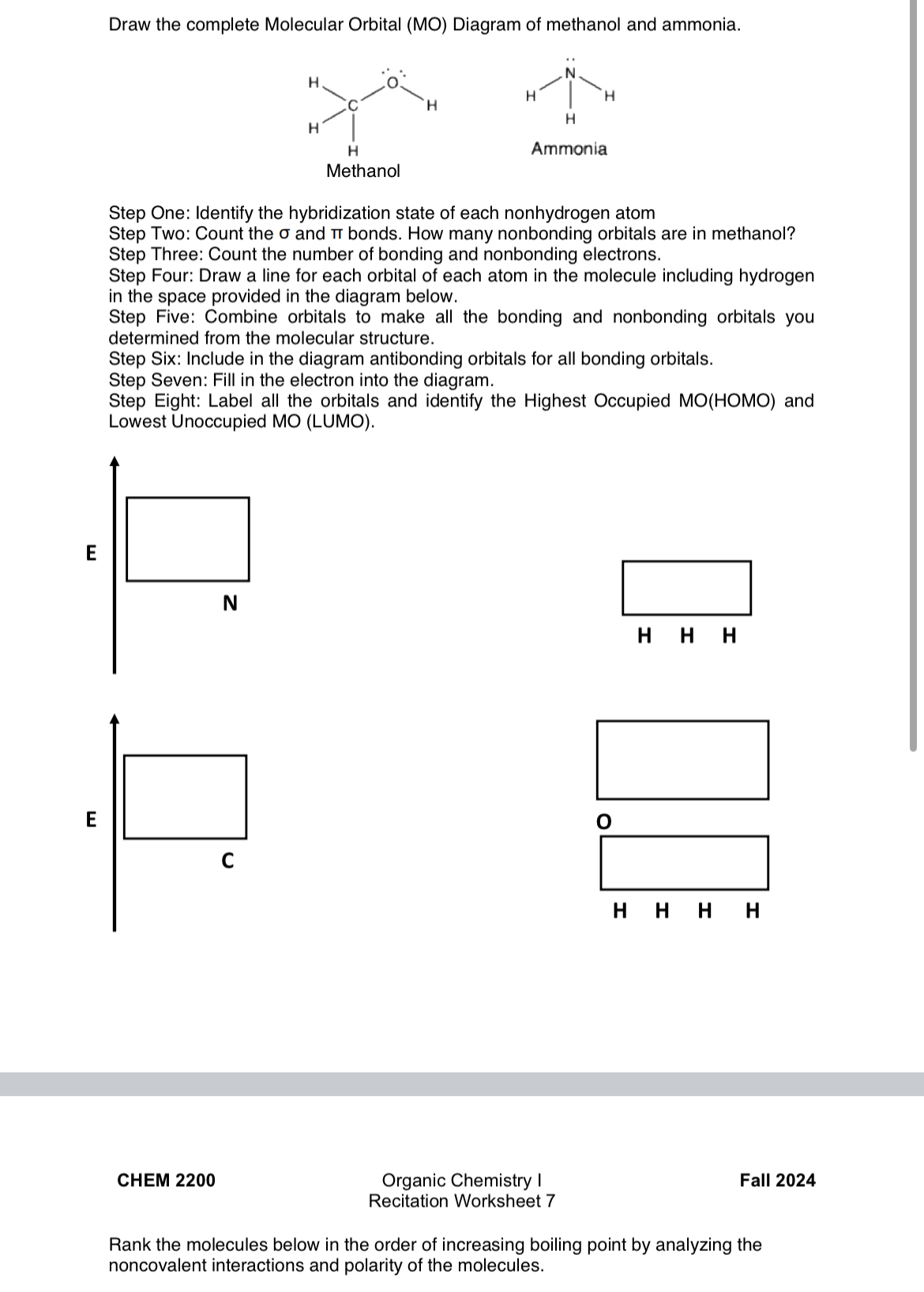 Solved Draw the complete Molecular Orbital (MO) ﻿Diagram of | Chegg.com