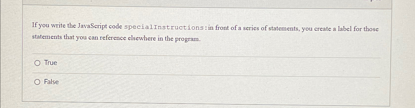 Solved If you write the JavaScript code special | Chegg.com