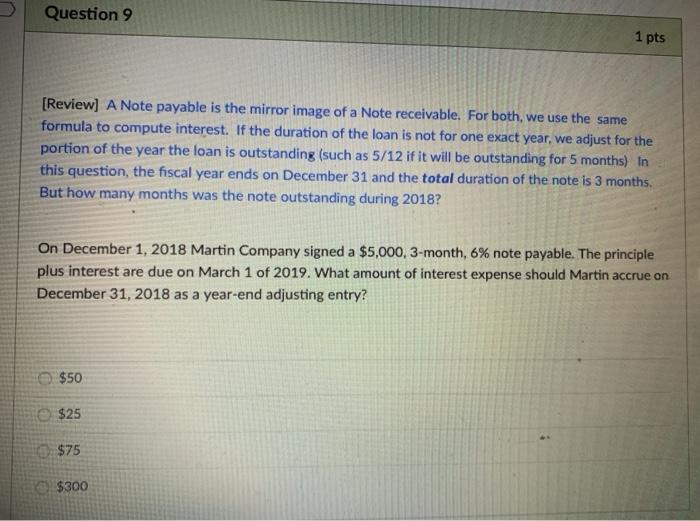 Solved Question 7 1 pts [Review] In the last quarter of | Chegg.com