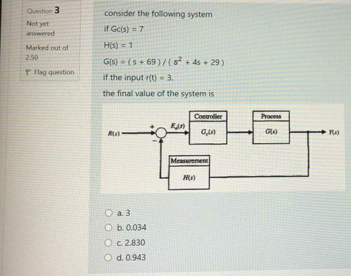 Solved Question 3 Not yet answered Marked out of 2.50 | Chegg.com