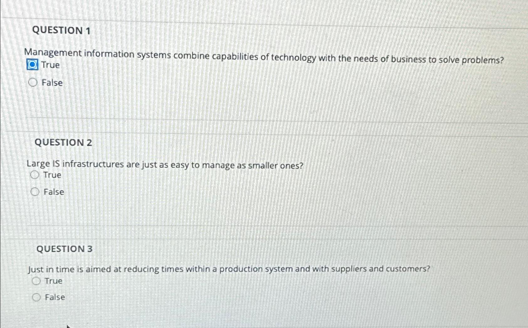 Solved QUESTION 1Management information systems combine | Chegg.com