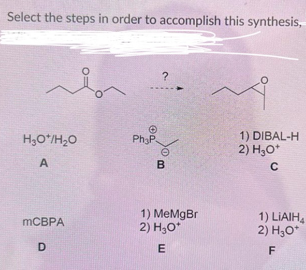 Image showcasing Solved Select the steps in order to accomplish this | Chegg.com