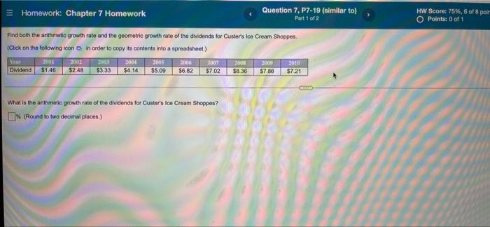 Solved III Homework: Chapter 7 Homework Question 7, P7-19 | Chegg.com