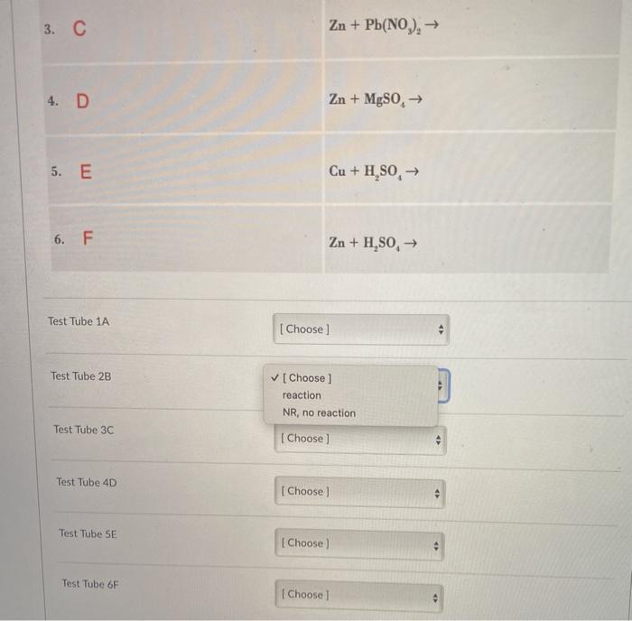 Solved A. Determination of an Activity Series for Some | Chegg.com