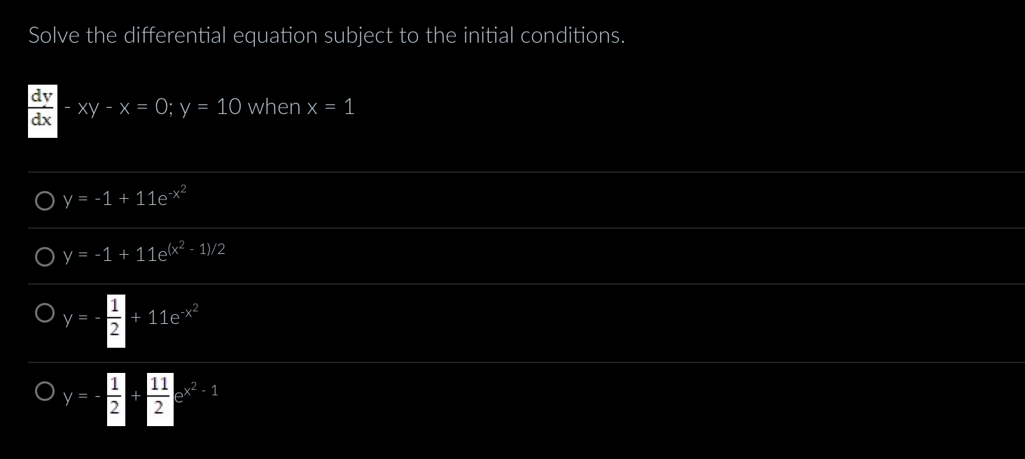 Solve the differential equation subject to the | Chegg.com