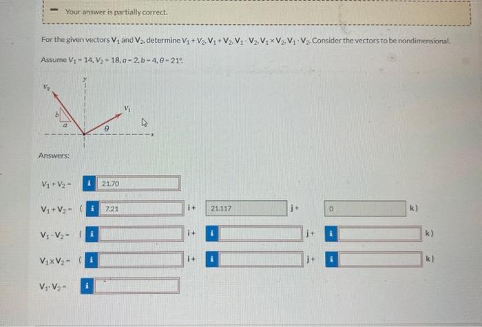 Solved For The Given Vectors V1 And V2, Determine | Chegg.com