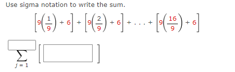Solved Use sigma notation to write the | Chegg.com