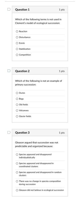Solved Question 1 1 pts Which of the following terms is not | Chegg.com
