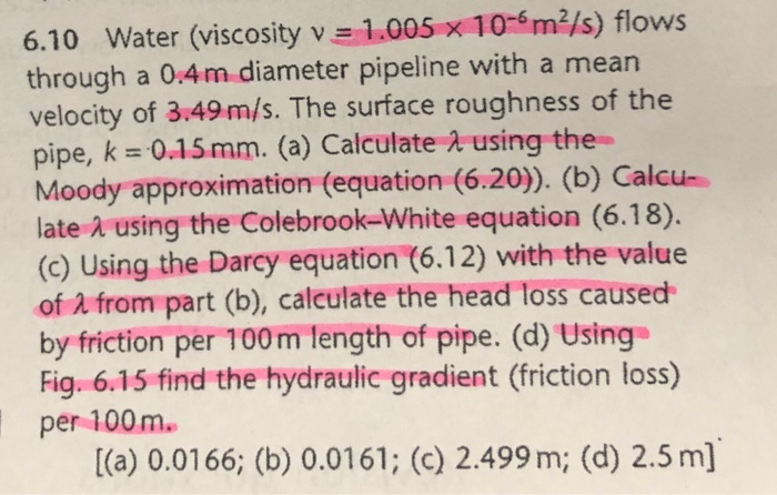 6.10 water (viscosity v =