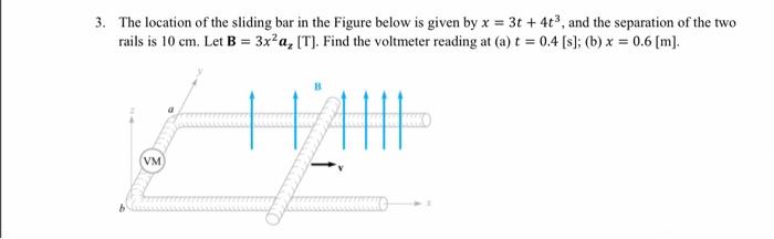 Solved 3. The location of the sliding bar in the Figure | Chegg.com