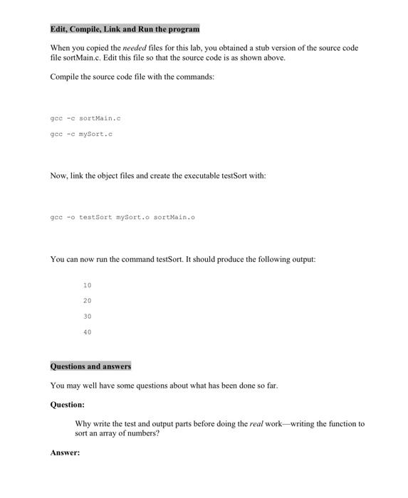 Solved Introduction This lab reviews more basic C | Chegg.com