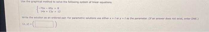 Solved Use the graphical method to solve the following | Chegg.com